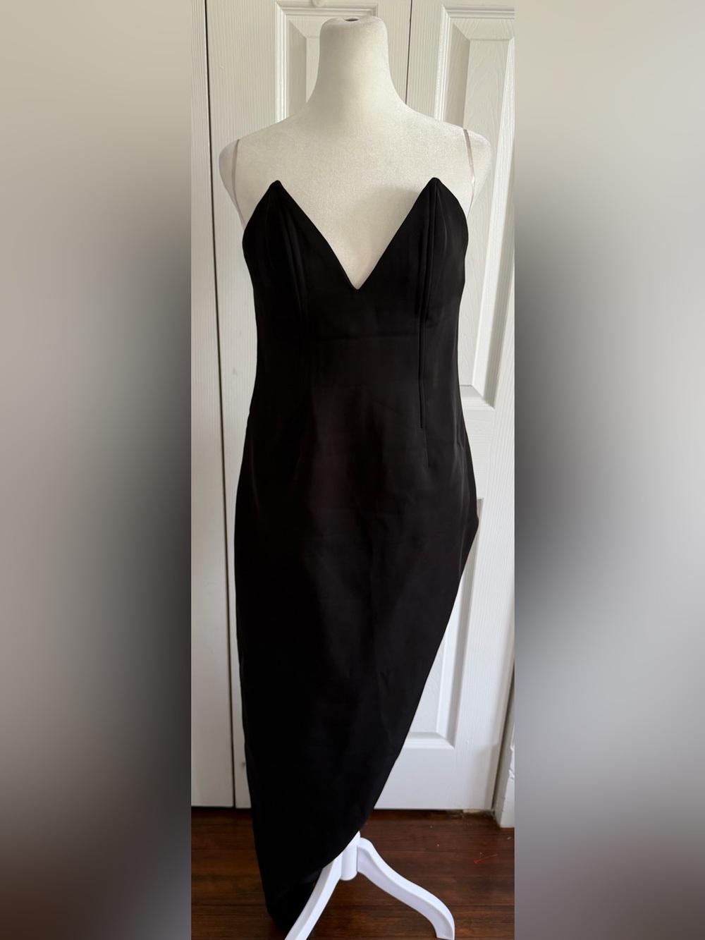 Meshki Natasha Pointed Corset Mini Dress Black Size Medium